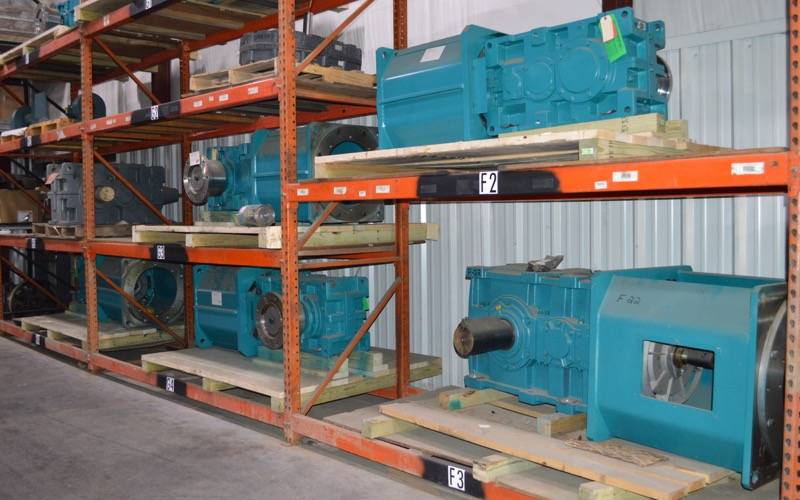 Reducer/gearboxes for conveyor systems in West River's warehouse